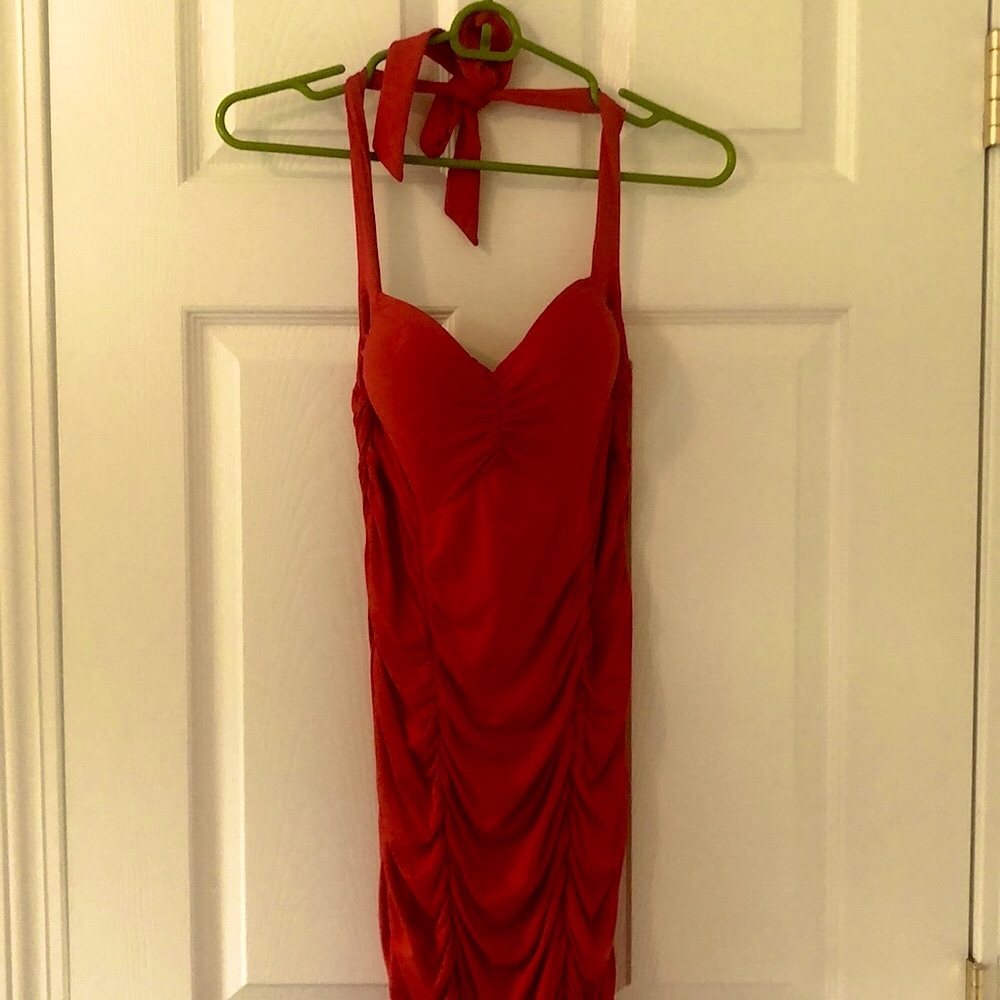 Fun and flattering bra top halter dress from VS